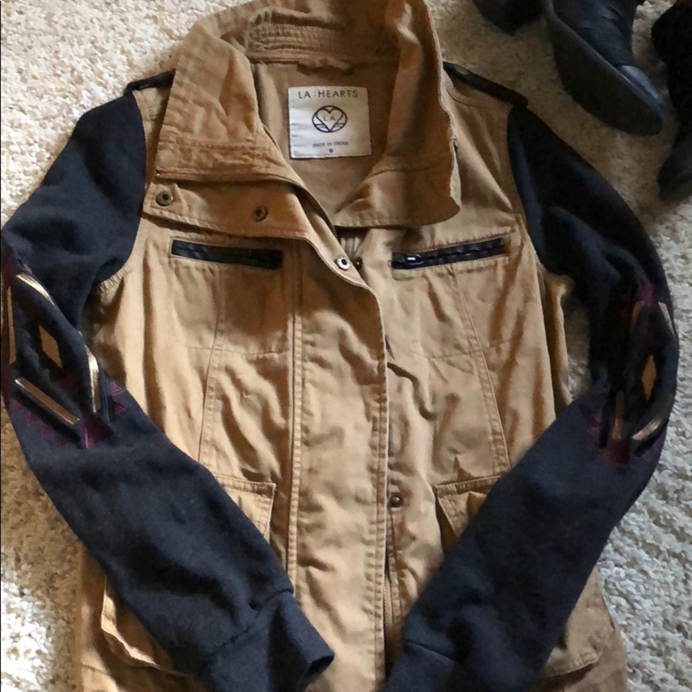 *SOLD* LA Hearts military style jacket - Picture 2 of 5